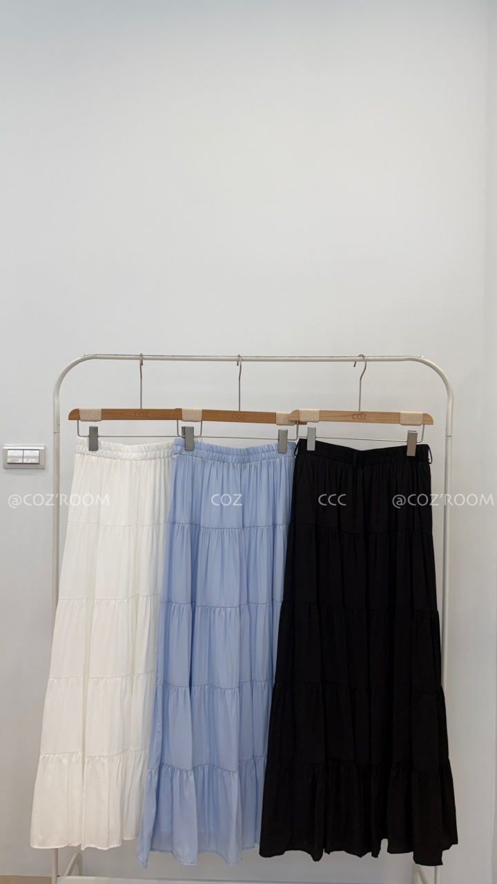 (3件5折) 必收！夏日漂亮的層次蛋糕長裙 3colors _096