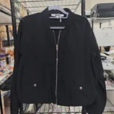[S] DKNY BLACK LOGO TRIM TECH JACKET, P6DC1FA9-BLK (SD2047)