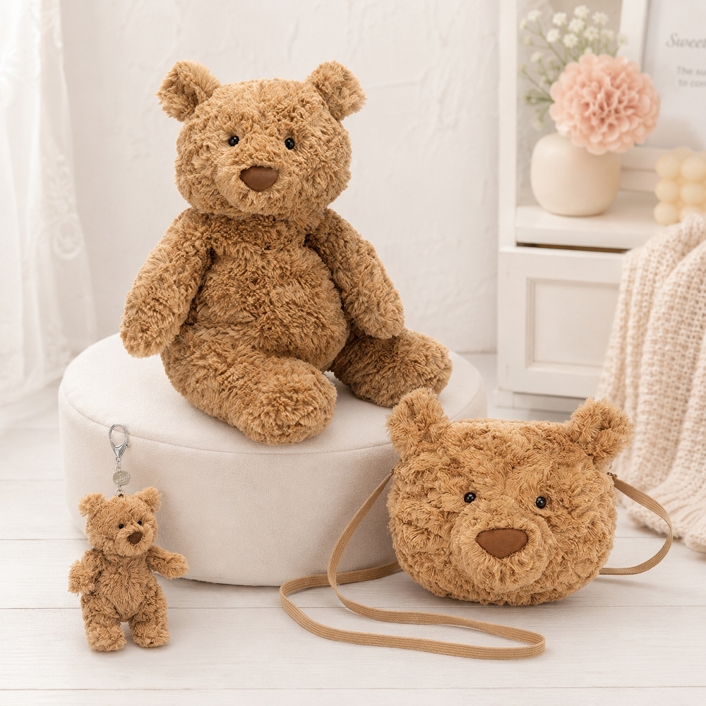 JELLYCAT Bartholomew Bear 巴賽羅熊 熊麻吉 棕色 玩偶 毛絨公仔 包包 鑰匙圈 吊飾 掛件 12/13/16/22/29/34cm