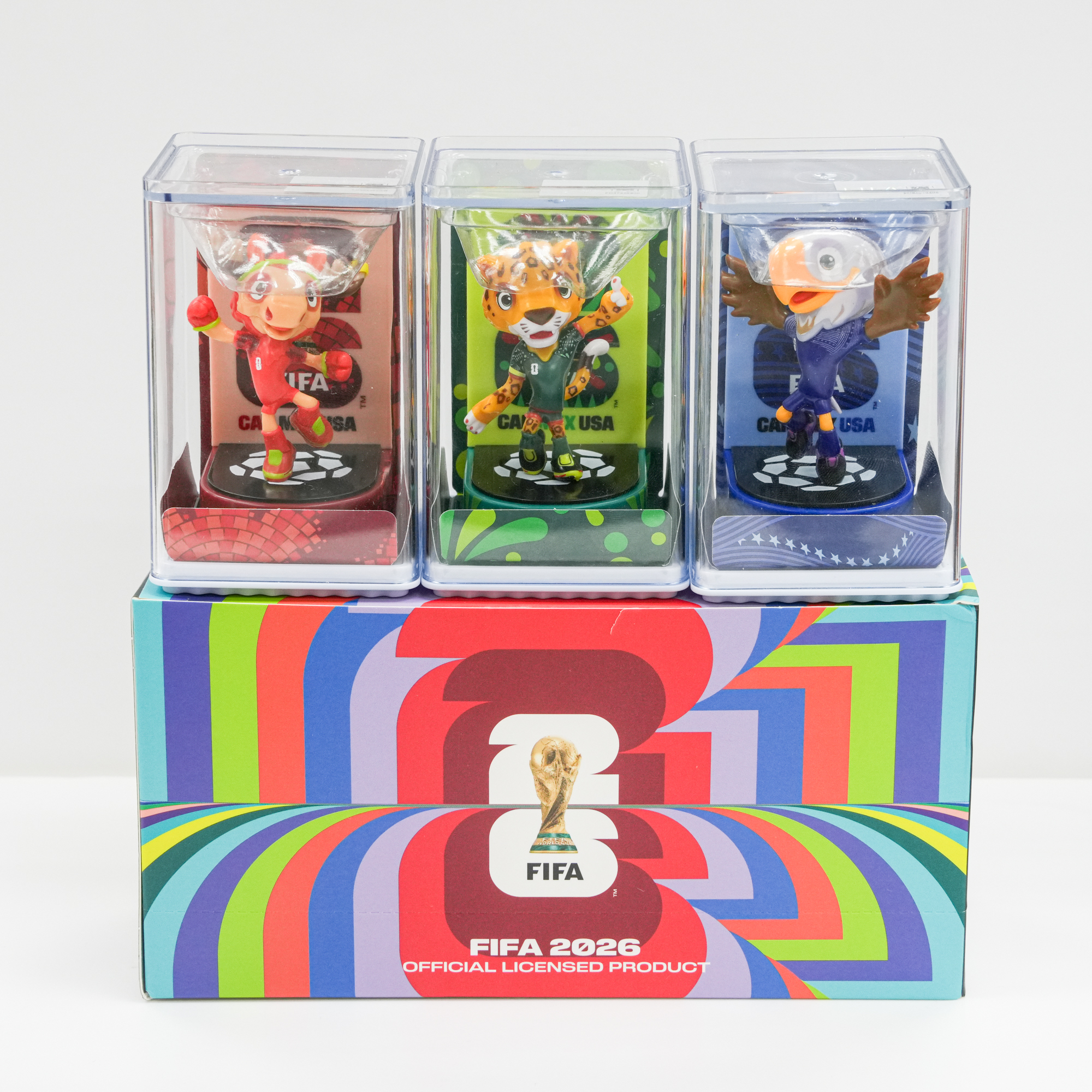 FIFA World Cup 2026™ 官方吉祥物公仔套裝 6CM - Maple、Zayu & Clutch