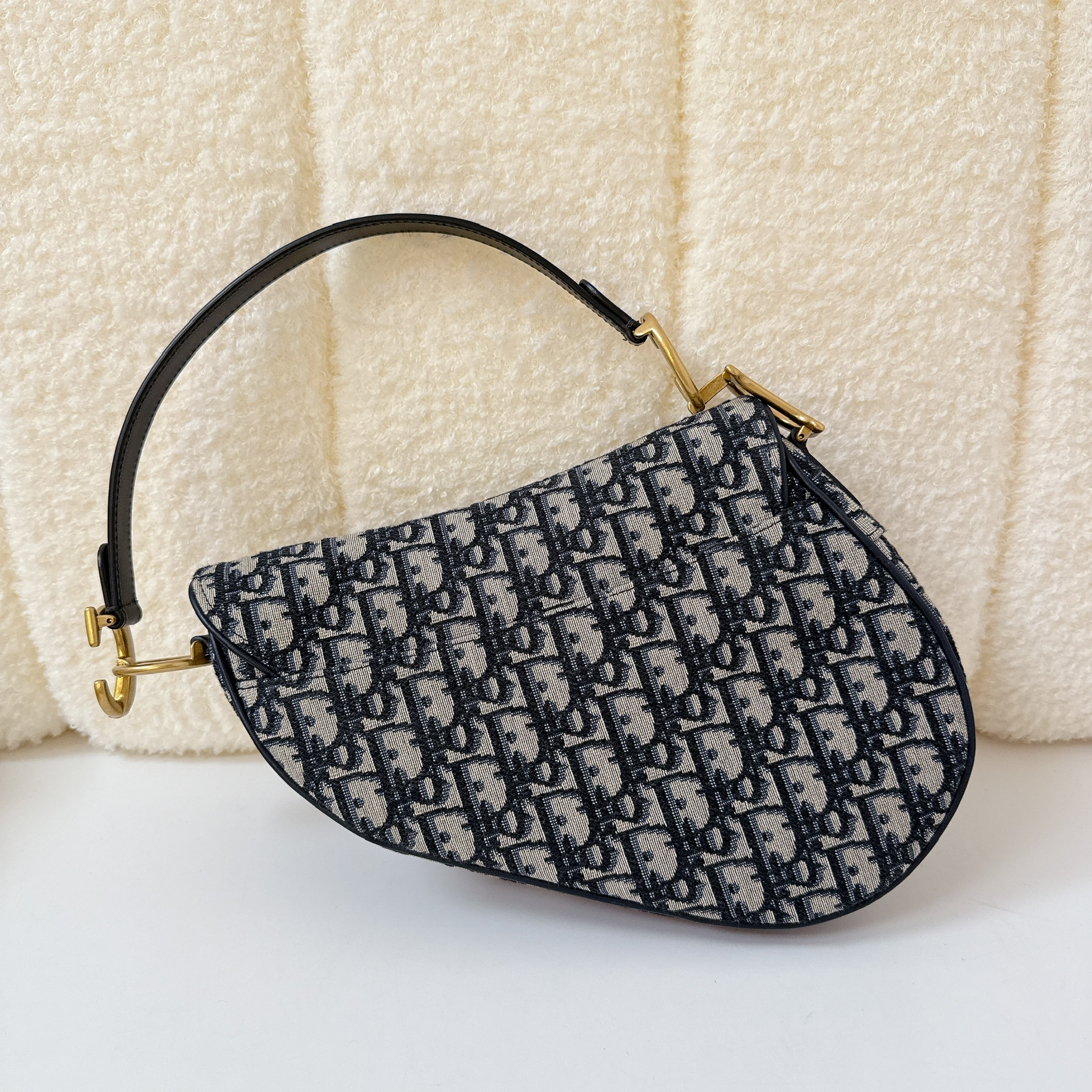 Dior Saddle Bag - Blue / GHW
