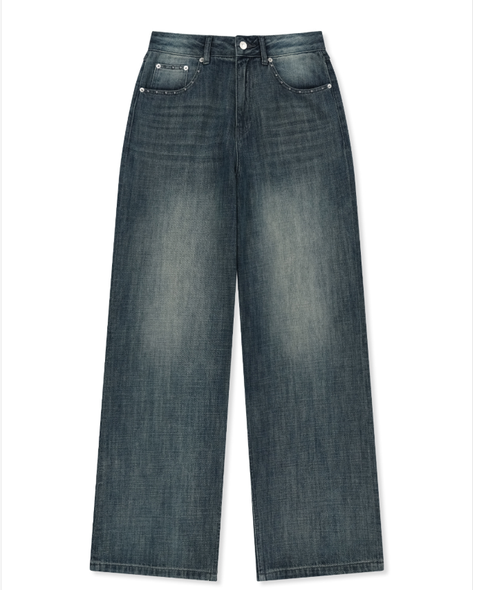 【直播】Matin Kim LX060534 女裝直筒牛仔褲（MK2634DN007）