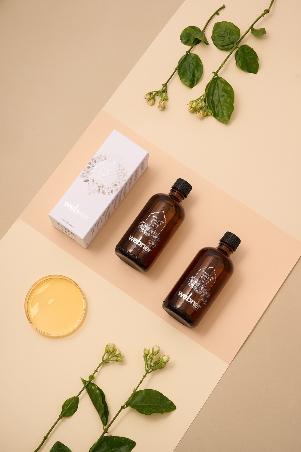 webner葦柏納 小花茉莉彈力卸妝精油, 德國進口純植物精油溫和深層潔顏油