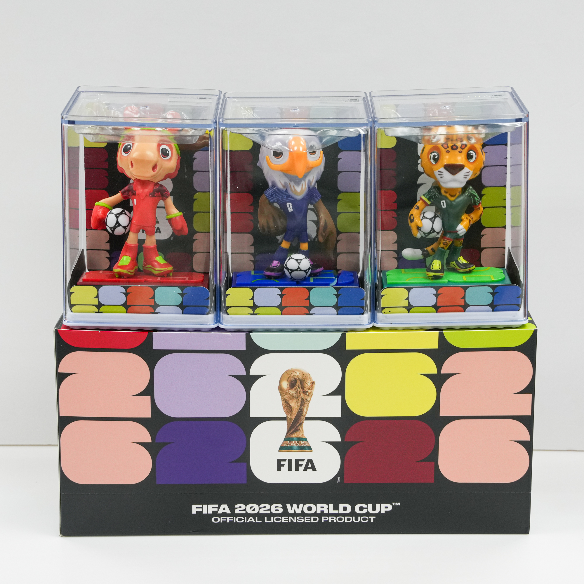 FIFA World Cup 2026™ 吉祥物公仔套裝 9CM - Maple、Zayu & Clutch