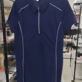 [S] DKNY PEACOAT HALF-ZIP POLO DRESS WITH CONTRAST PIPING, DP6D4941-PCT (SD2054)