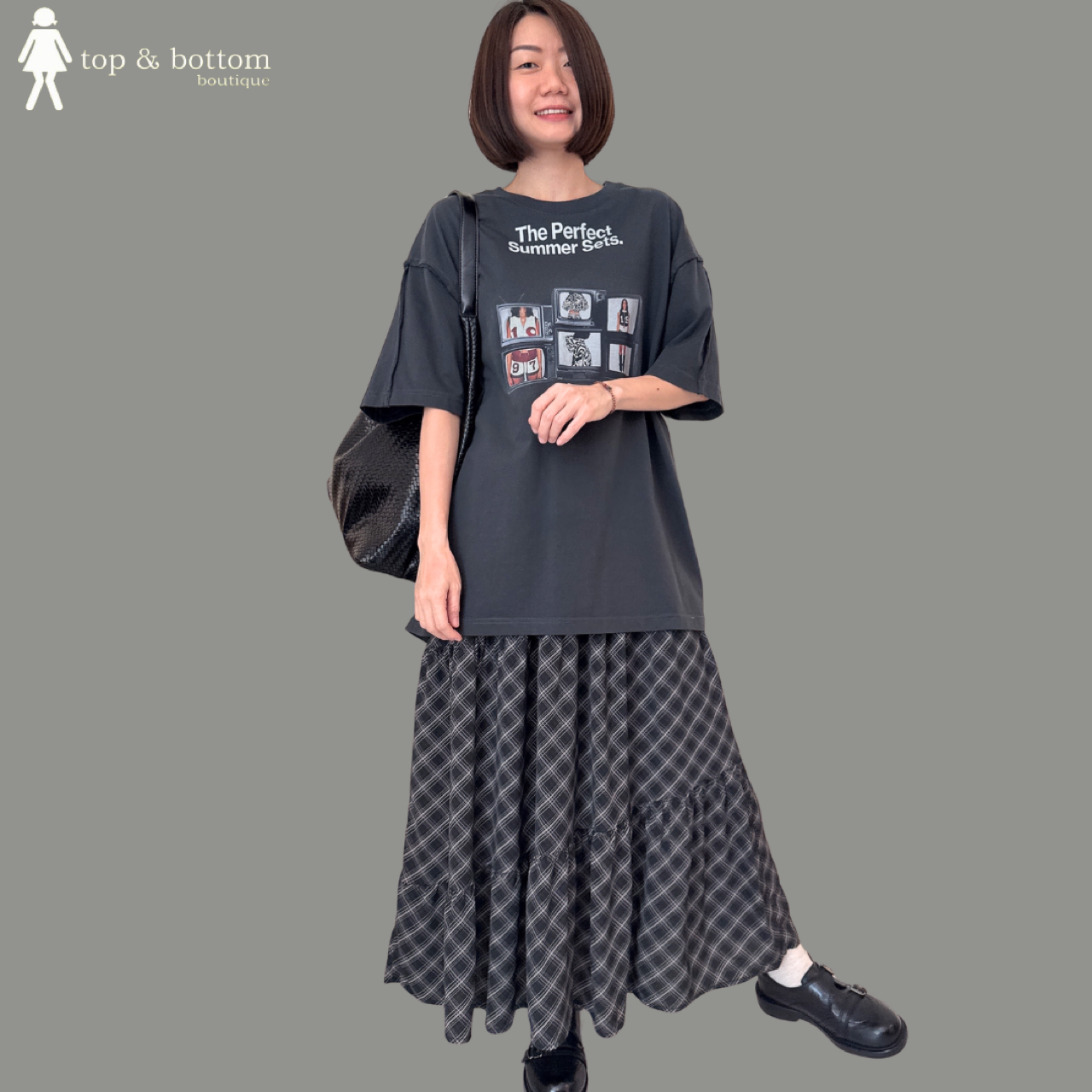 WORDING & TV OVERSIZE TEE