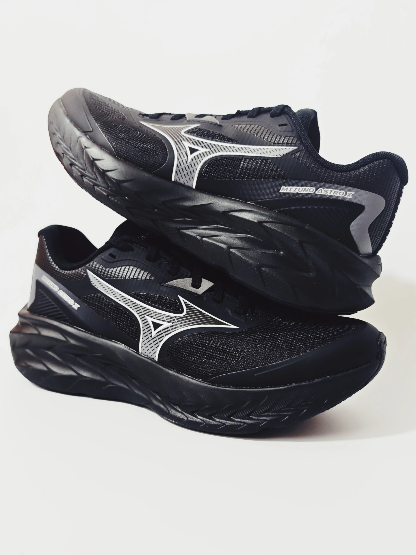 代購-<爆走神鞋>Mizuno ASTRO X 美津濃 機能 復古 厚底 增高 男女同款 黑魂