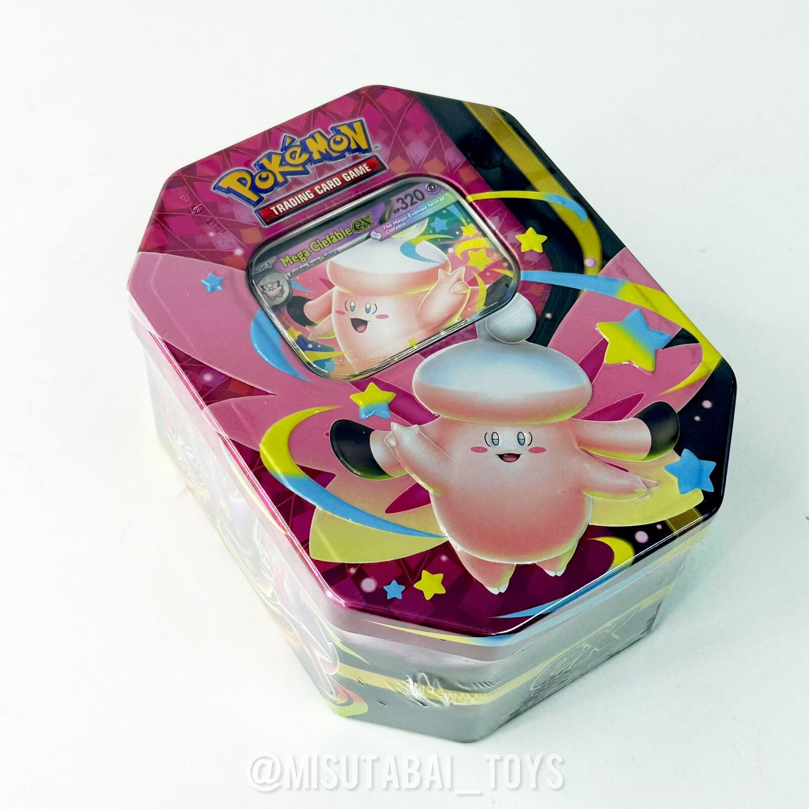 Pokémon TCG Mega Moonlit Tin Box (Mega Clefable Ex)
