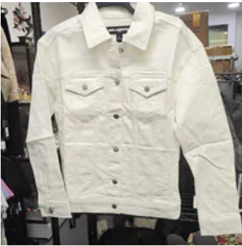 [S] KARL LAGERFELD WHITE DENIM JACKET, L6TCWB16-2WD (SKL1701)