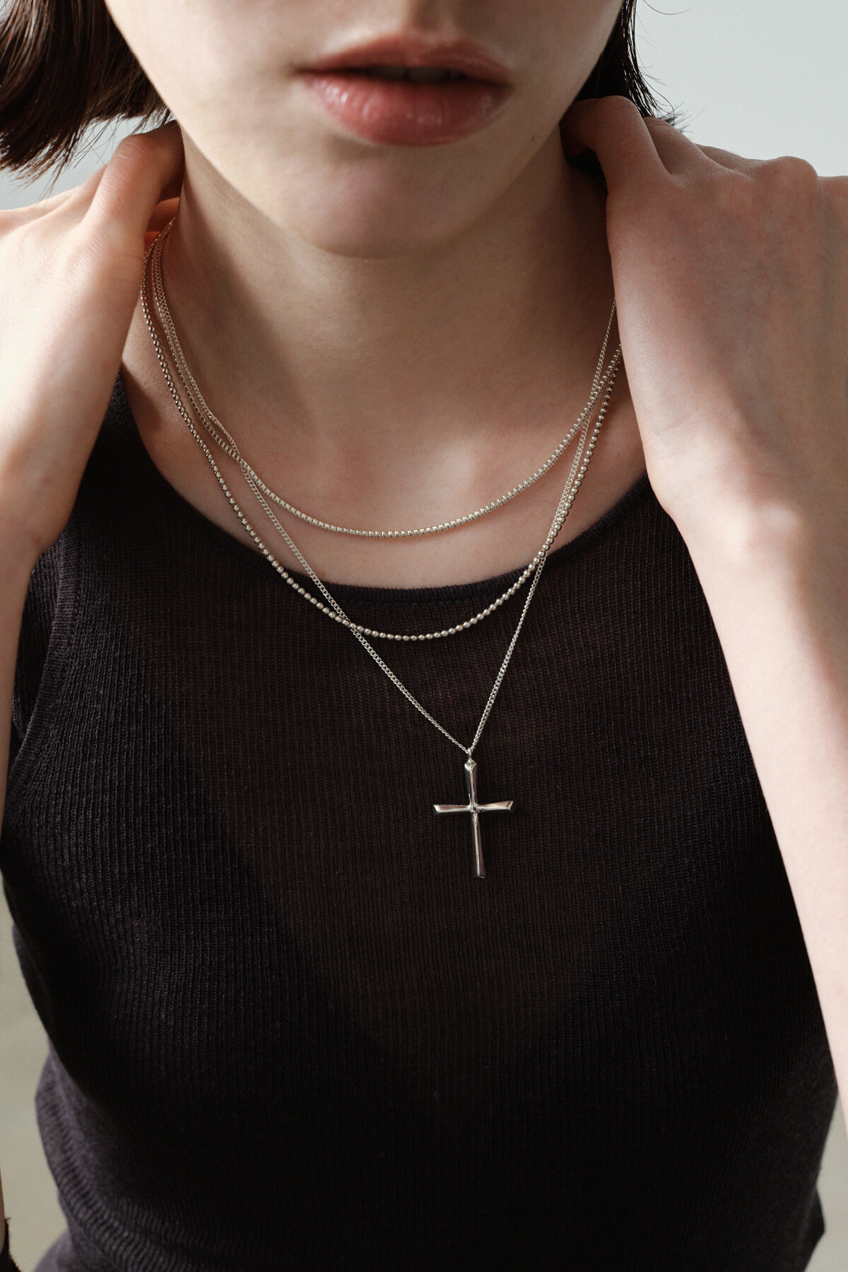 MONDAY EDITION FLARE NECKLACE SLIVER MWNL250714SV