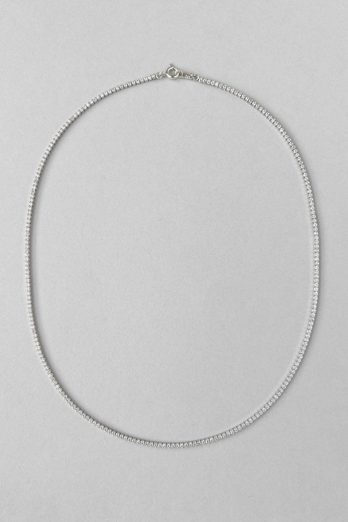 MONDAY EDITION FLARE NECKLACE SLIVER MWNL250714SV