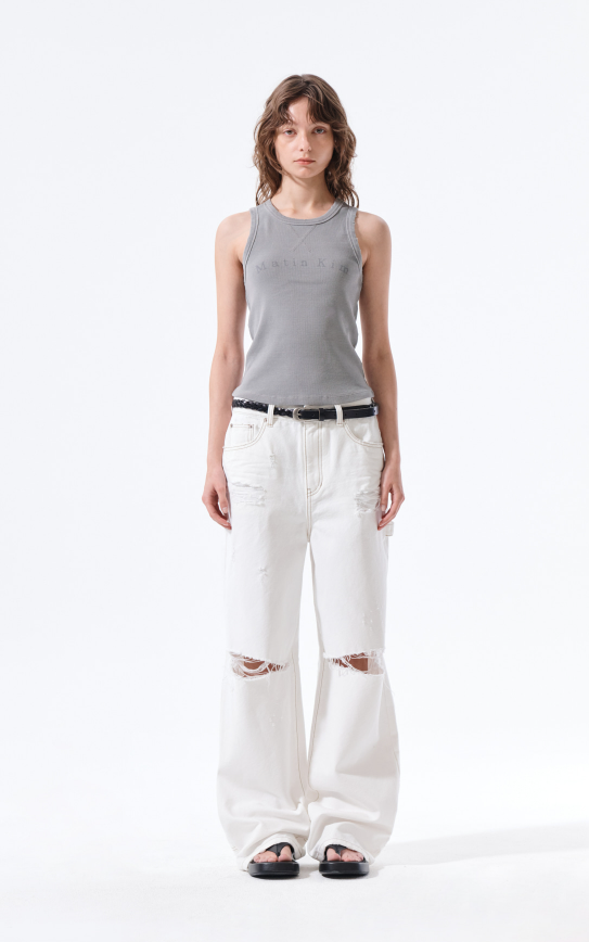 【直播】Matin Kim LX060535 女裝復古直筒牛仔褲（MK2634DN008）