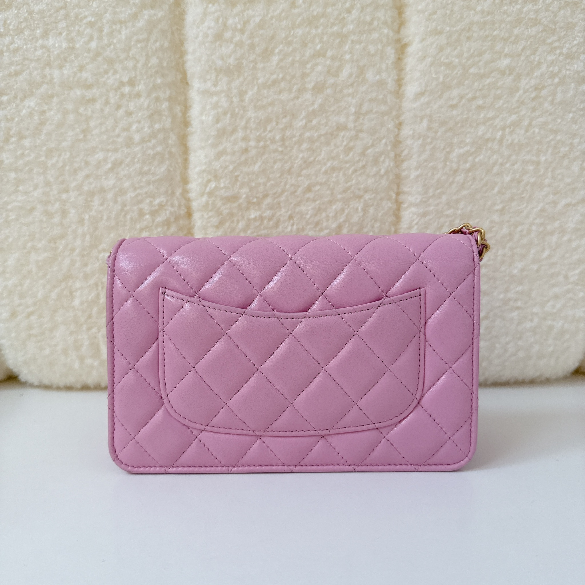 Chanel Wallet on Chain (WOC) - Pink / GHW