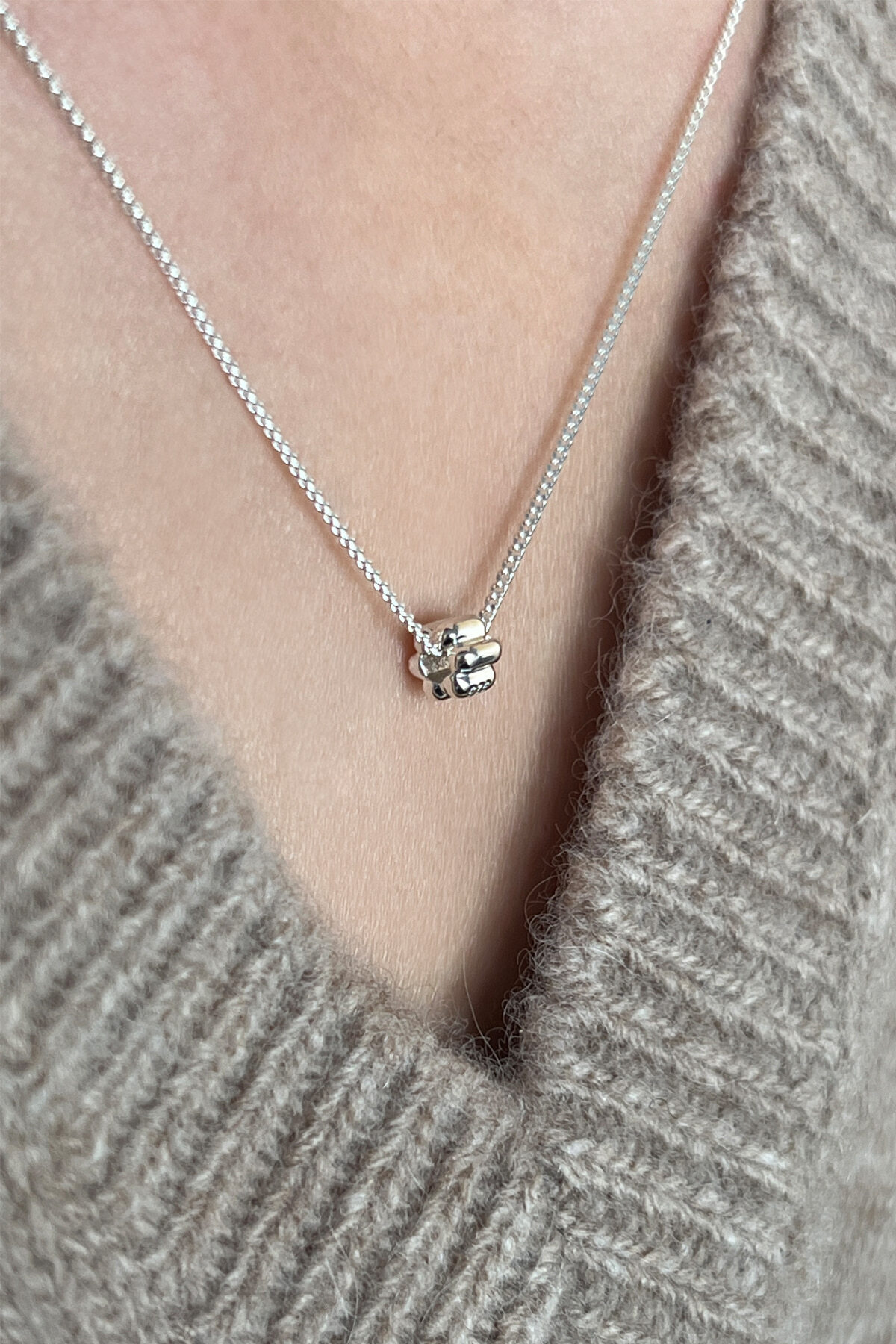 MONDAY EDITION CANELE NECKLACE SLIVER MWNL251001SV