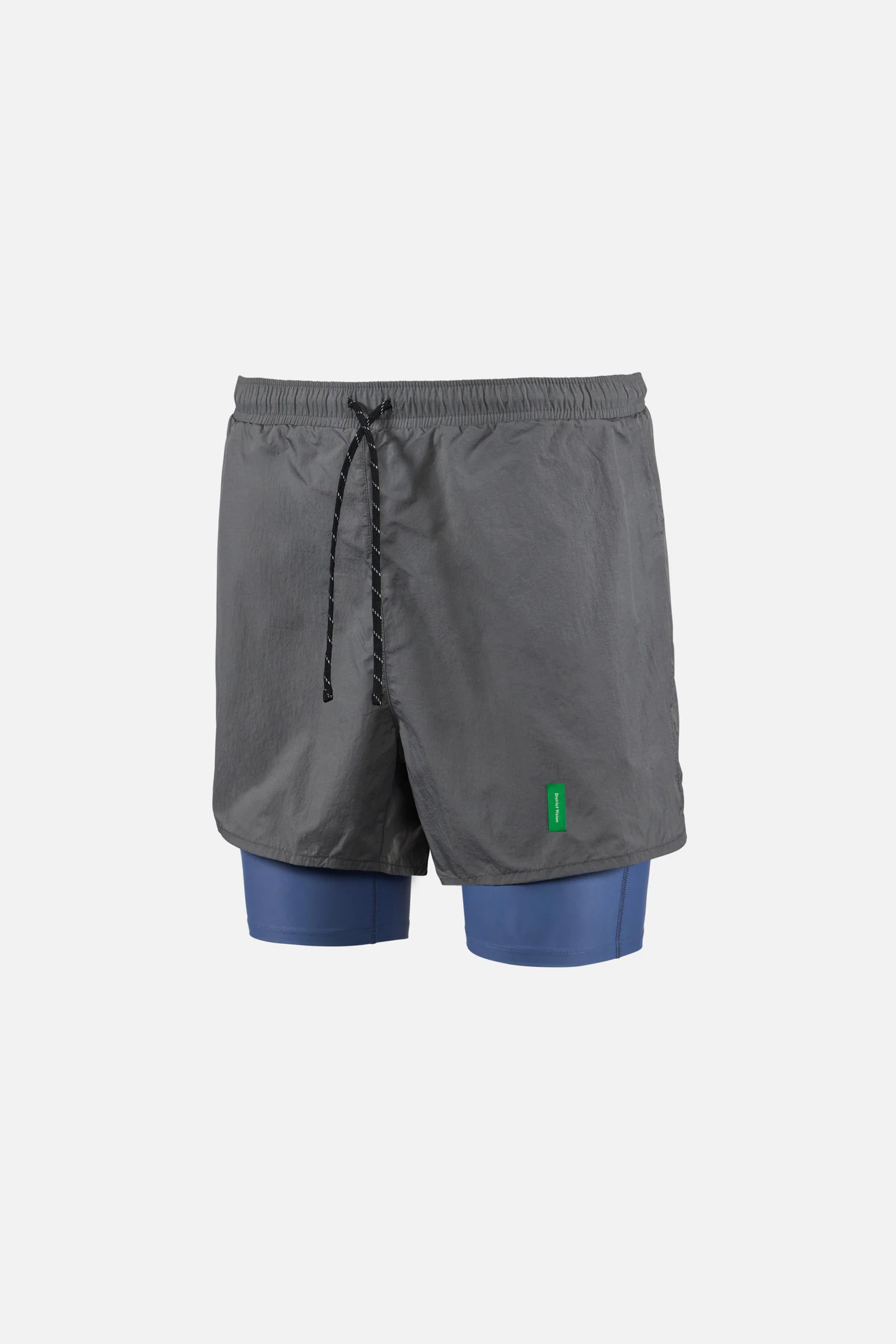 District Vision｜Ultralight Nylon Trail Shorts "Graphite/Race Blue"