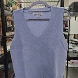 [S] DKNY FROST BLUE V-NECK SWEATER TANK, DJ6R0332-A4I (SD2064)