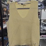 [S] DKNY PASTEL YELLOW V-NECK SWEATER TANK, DJ6R0332-F5R (SD2065)