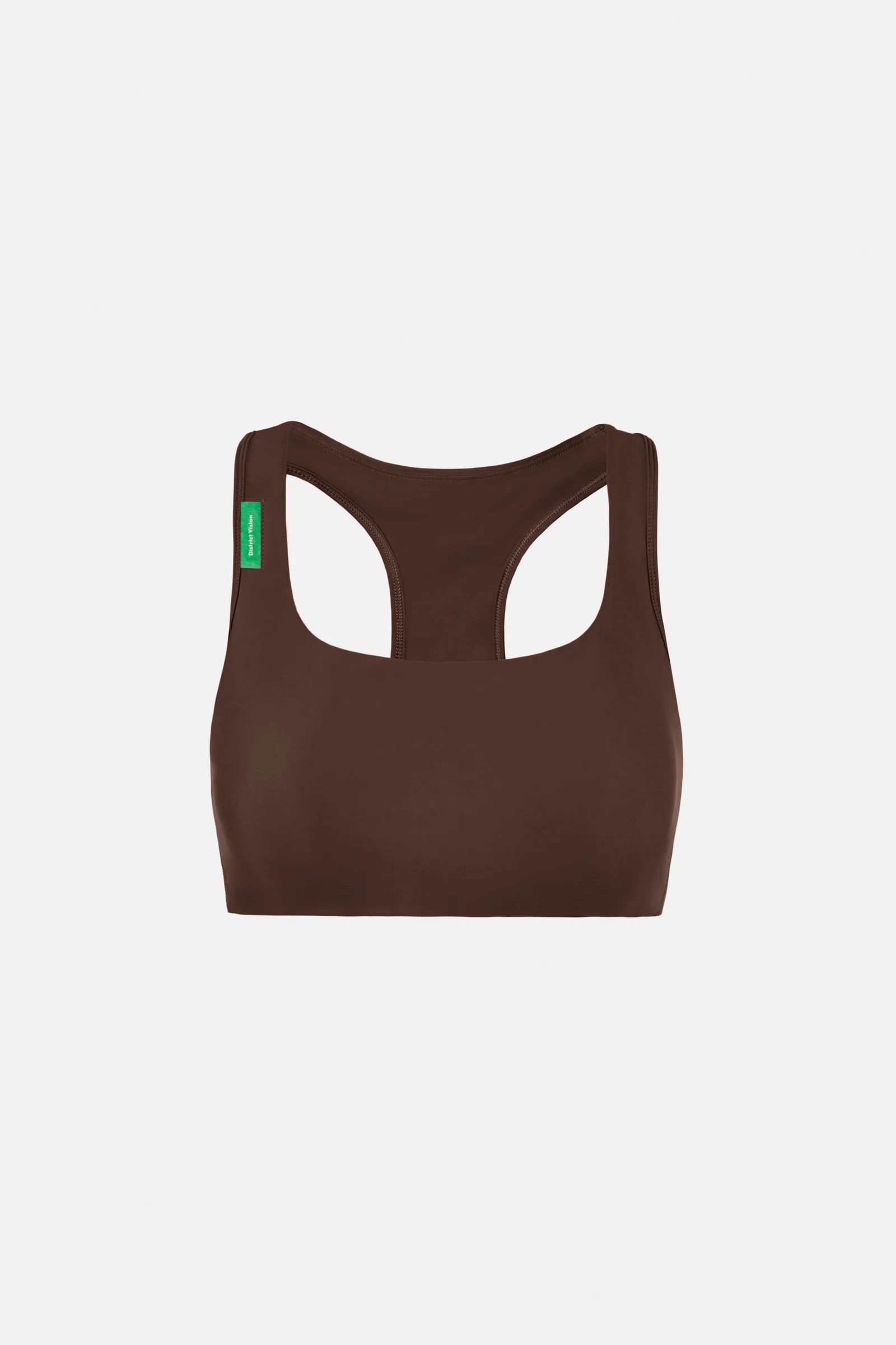 District Vision｜Medium Support Racer-Back Bra "UMBER"