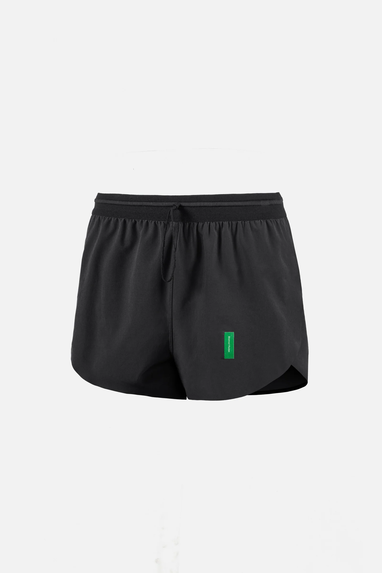 District Vision｜2" Split Shorts "BLACK"