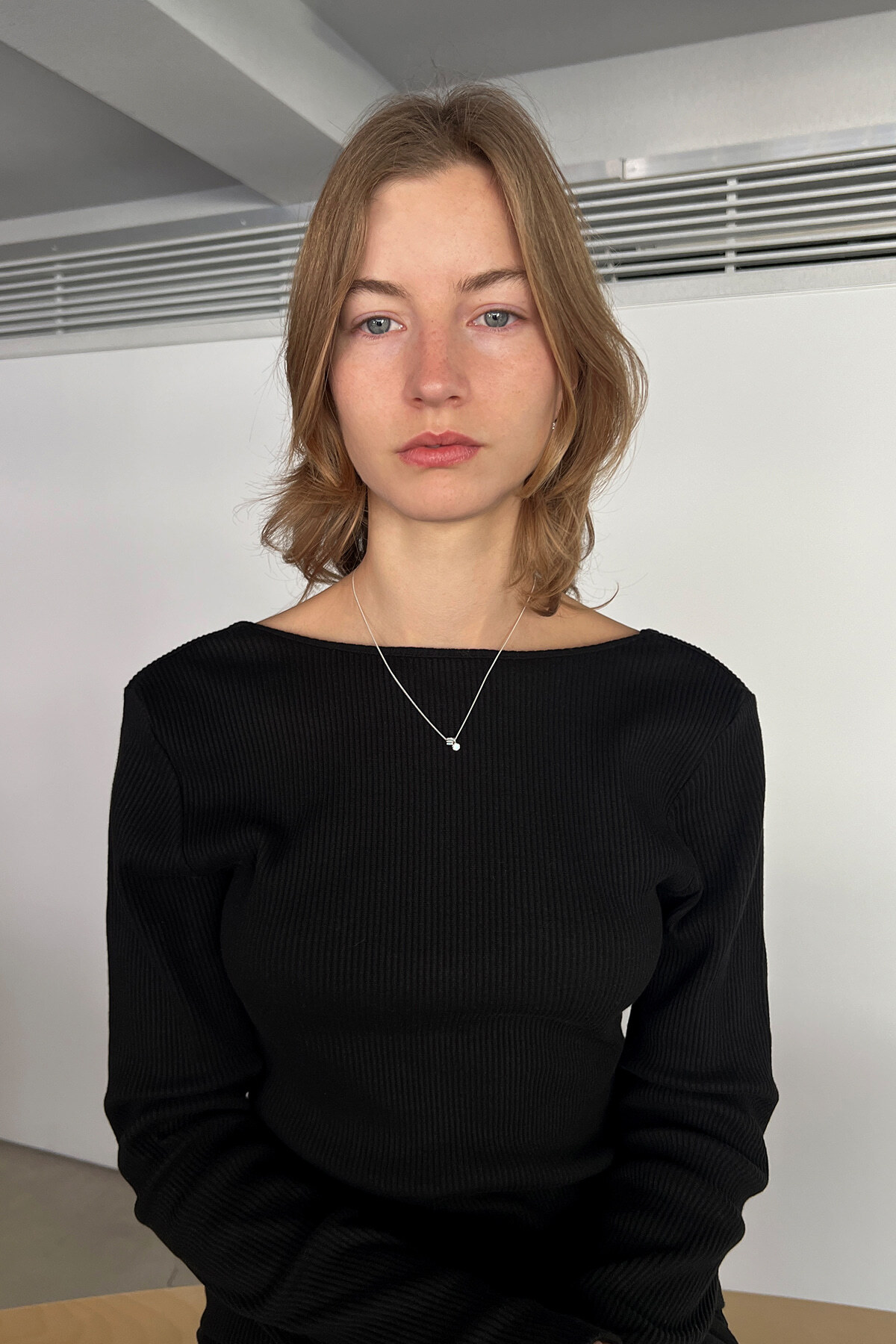 MONDAY EDITION CANELE CLAIR NECKLACE SILVER MWNL251002SV