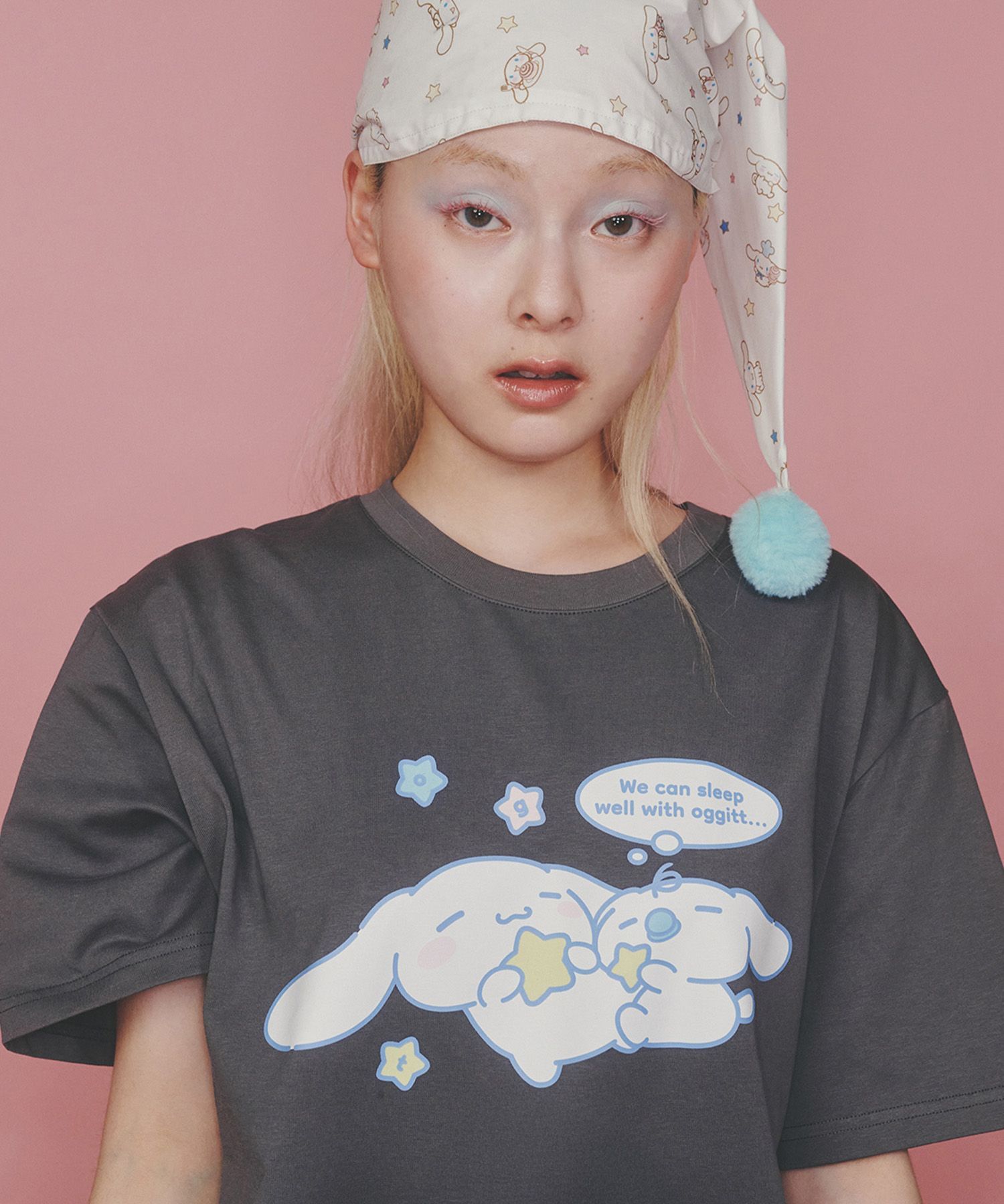 OGGITT 玉桂狗晚安 T-Shirt 炭灰 5018093068
