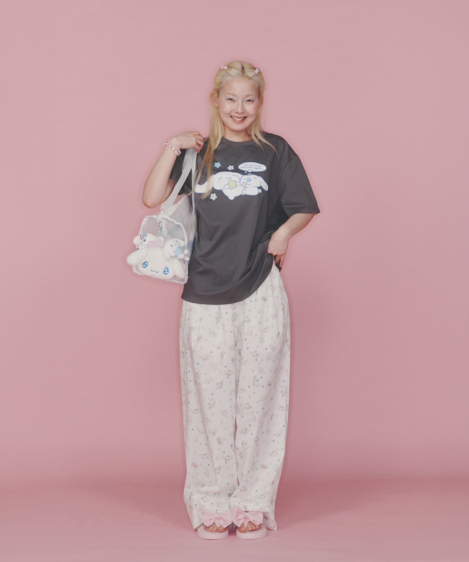 OGGITT 玉桂狗晚安 T-Shirt 炭灰 5018093068