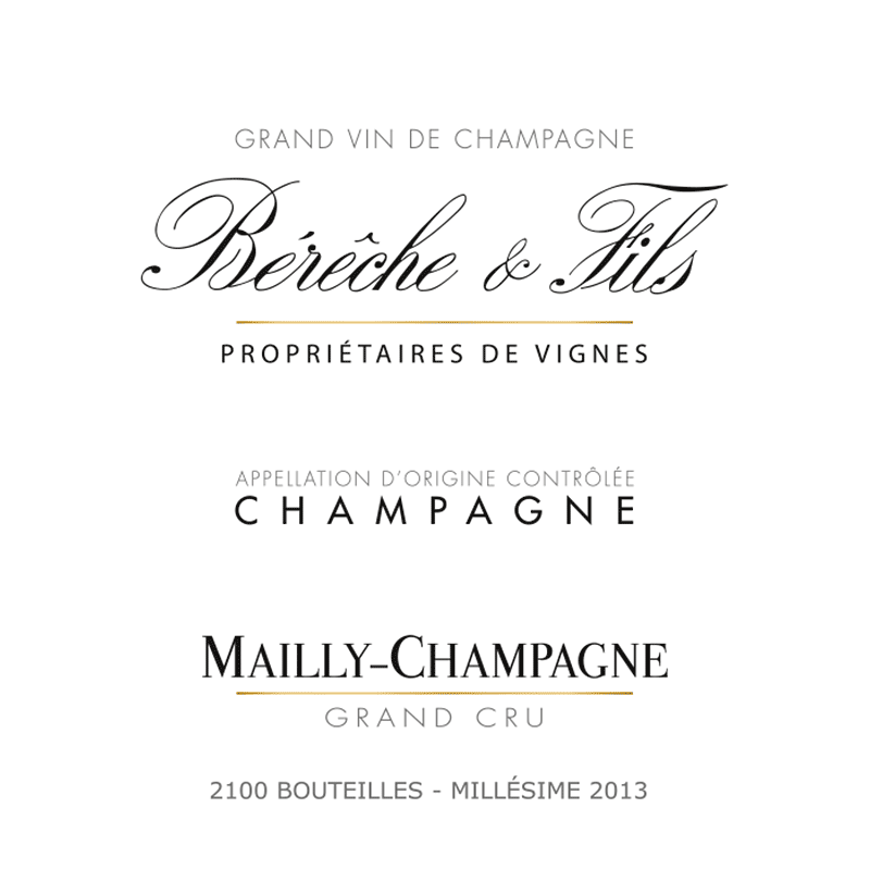 Bereche et Fils Mailly-Champagne Grand Cru 2019 (RP96)