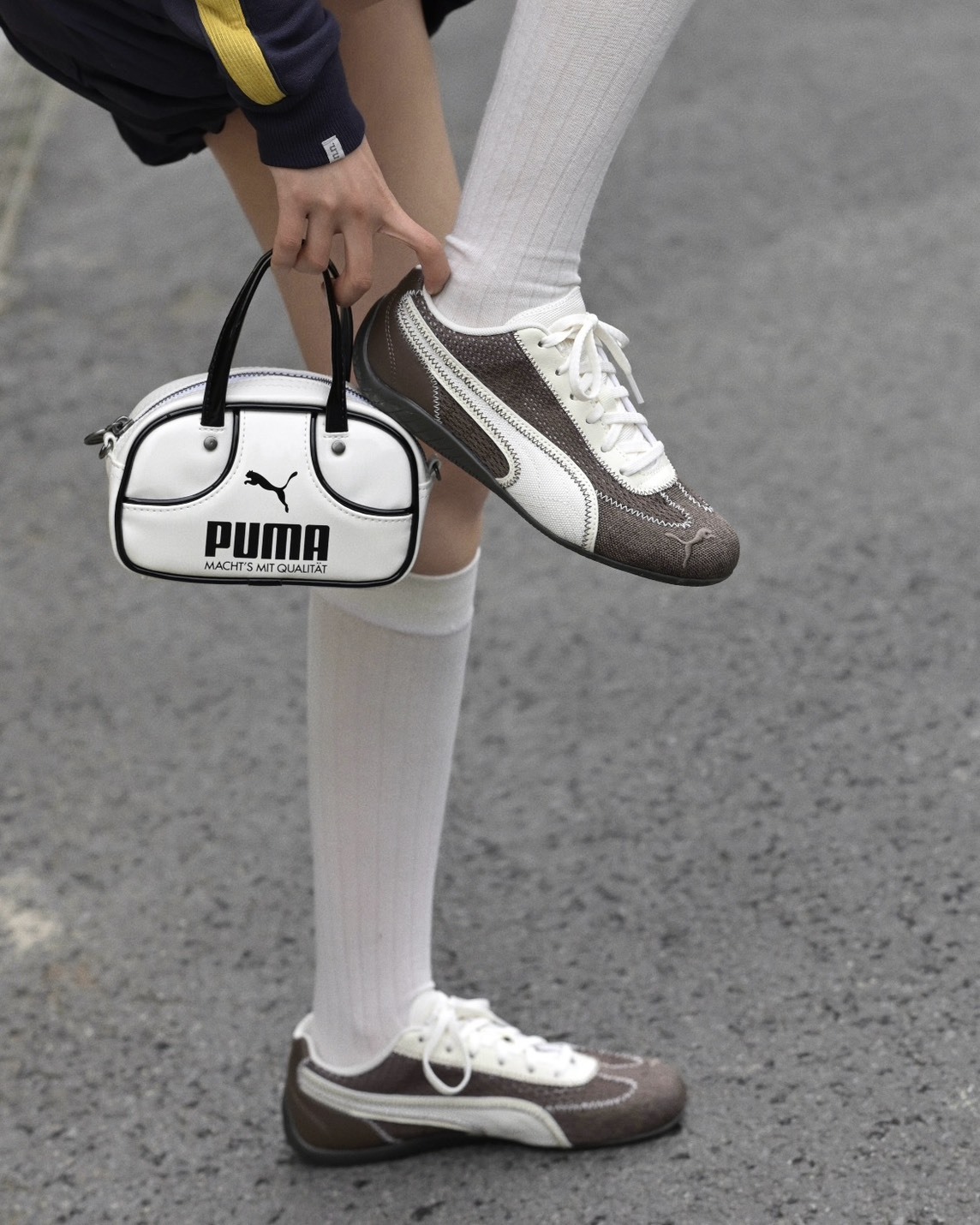 Puma Speedcat Aéré 網面 絎縫線設計感  薄底賽車 男女同款 棕