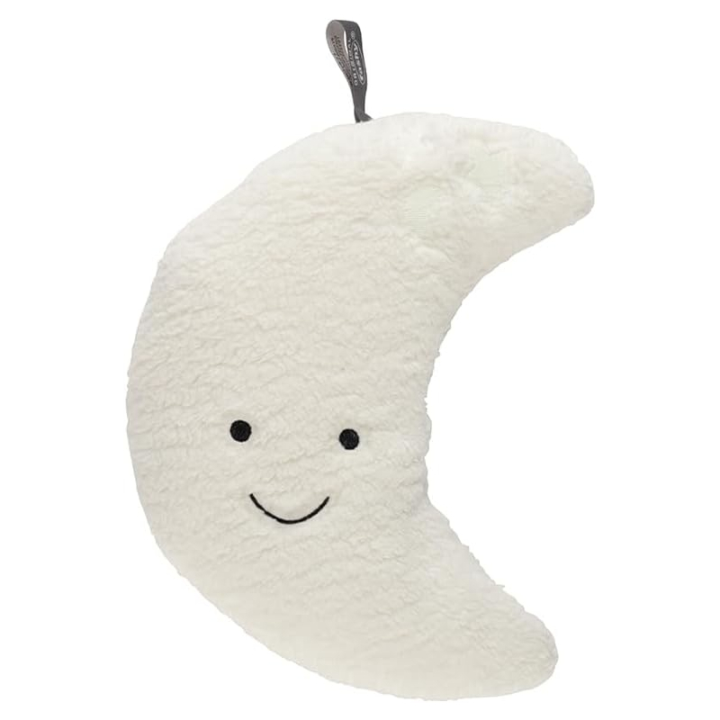 FASHY - Cuddly Hot Water Bottle - Moon (with glow-in-the-dark embroidery) | 0.3L