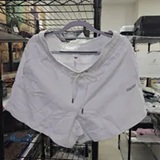 [S] DKNY WHITE/SILVER HIGH-RISE LOGO SWEAT SHORTS, DP6S5292-WTL (SD2071)