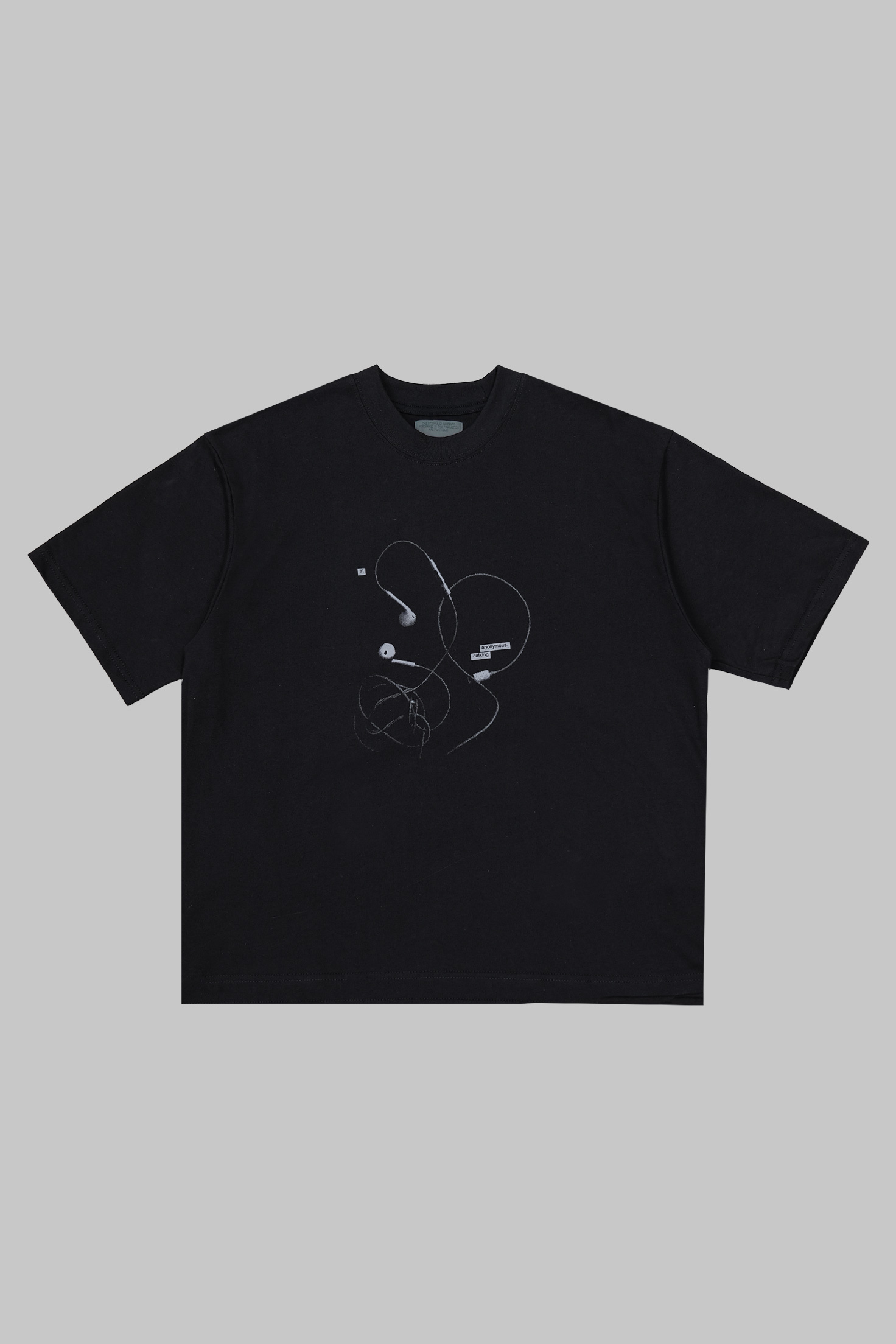 Anonymous Talking｜S26-SS12 – EarPods Tee (Black)