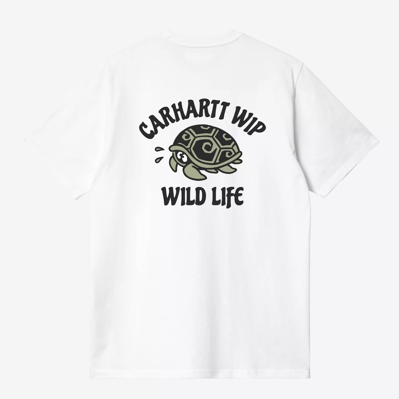 -(E2b02)-CARHARTT WIP S/S WILD LIFE T-SHIRT 烏龜 短Ｔ 黑色/白色-I036253