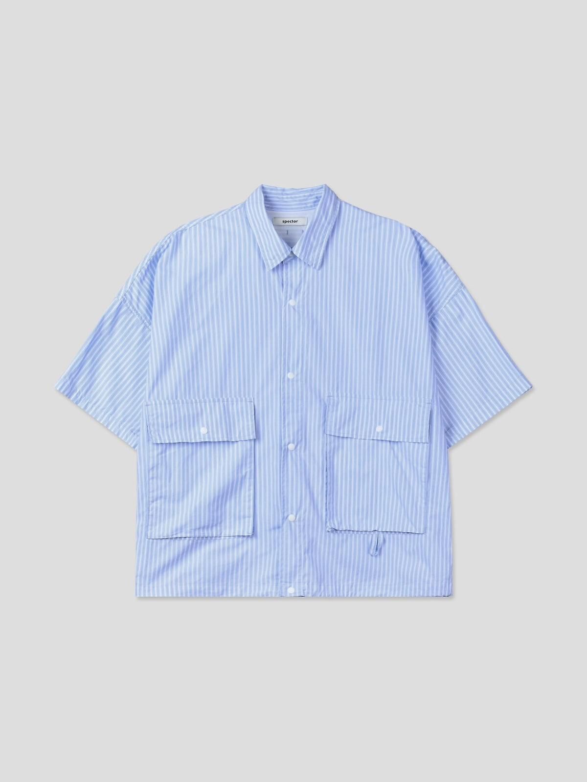直紋/淨色短袖恤衫 SPECTOR-134S