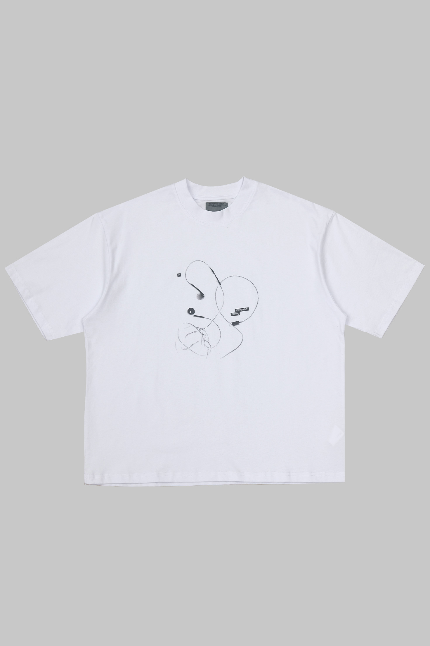 Anonymous Talking｜S26-SS12 – EarPods Tee (White)
