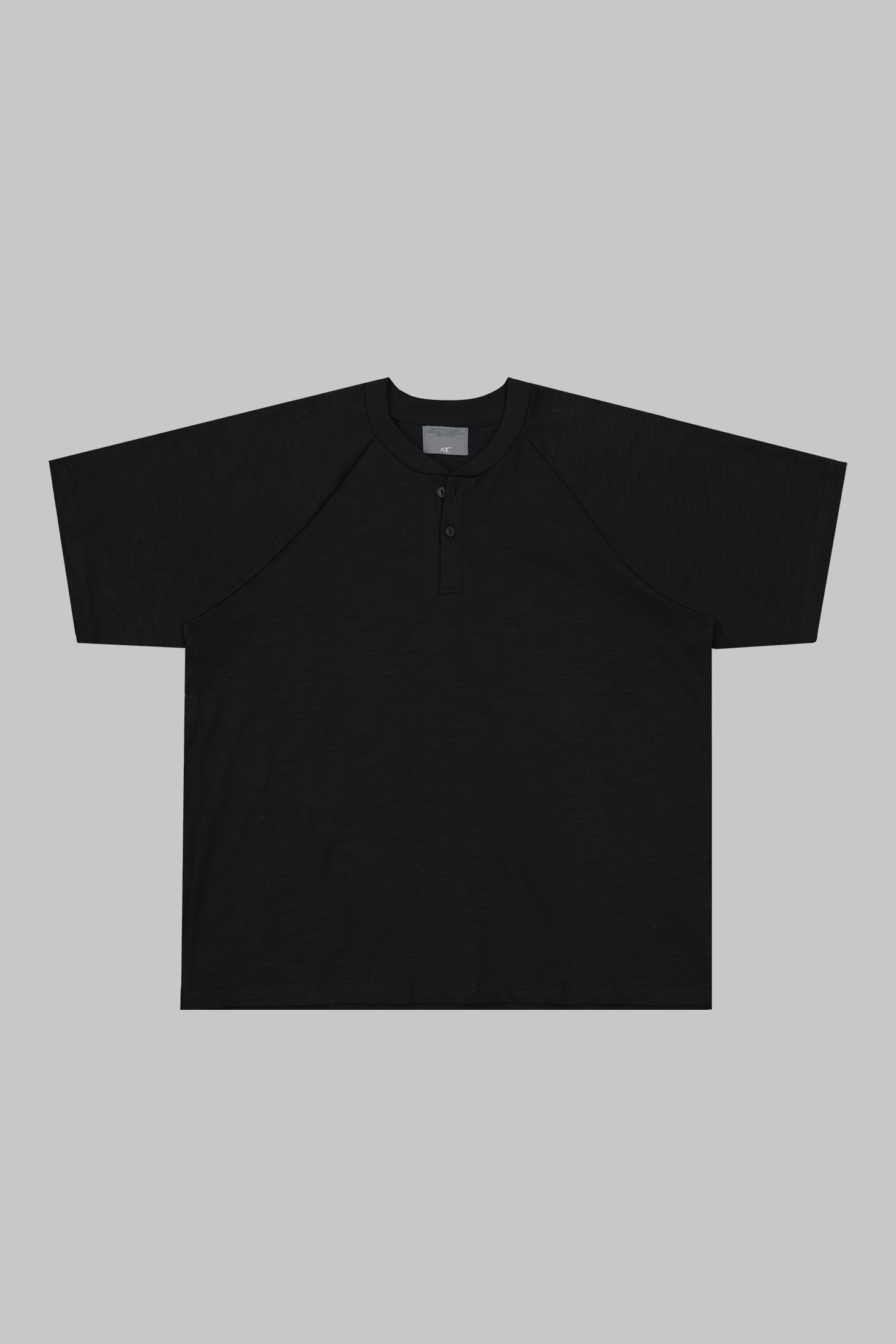 Anonymous Talking｜S26-SS01 – Henley Tee (Black)