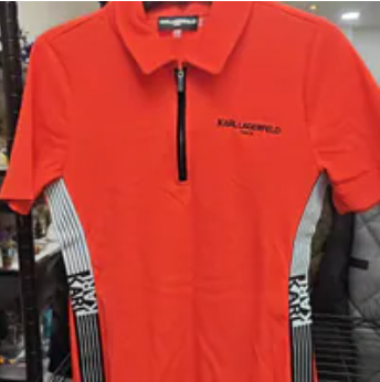 [S] KARL LAGERFELD APPLE SHORT SLEEVE POLO, L6TH7850-APP (SKL1725)