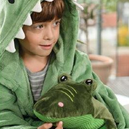 FASHY - Cuddly Hot Water Bottle - Crocodile Kenny | 0.8L