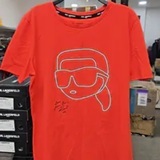[S] KARL LAGERFELD RED/WHITE KID'S IKONIK KARL T-SHIRT, L6WHBB88-RDW (SKL1737)