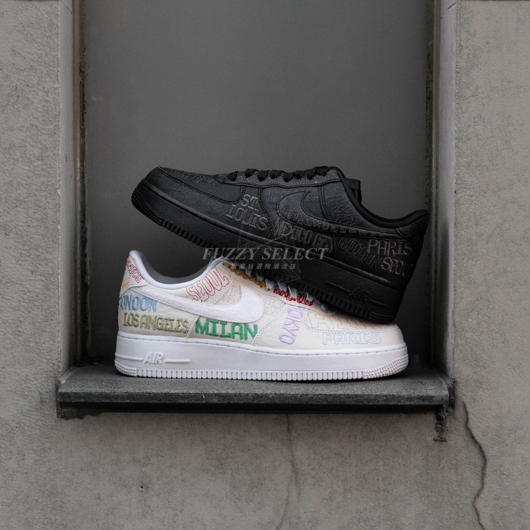 【逢甲 FUZZY】Nike Air Force 1 "On Tour" 滿版塗鴉 全黑 II1549-001 白彩 II1549-100