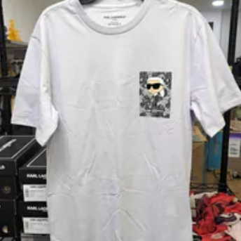 [S] KARL LAGERFELD IVD AUTHENTIC CREW T-SHIRT, LM6G2141-IVD (SKL1728)