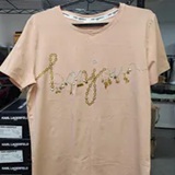 [S] KARL LAGERFELD LIGHT BLUSH BONJOUR CHAIN TEE, L6WHBD80-EWN (SKL1736)