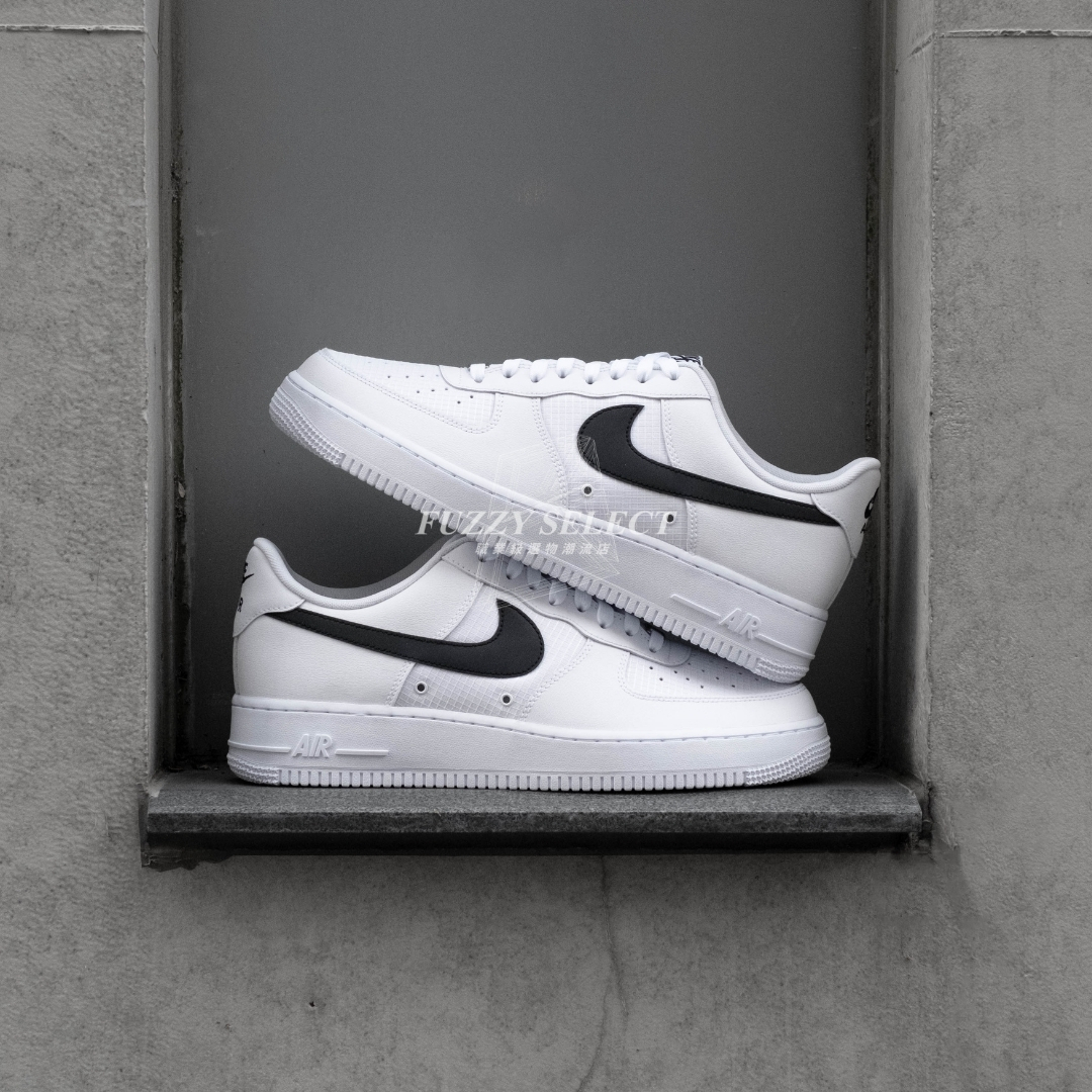 【逢甲 FUZZY】Nike Air Force 1 "Ripstop"  抗撕裂 格紋 白黑 IR0952-100