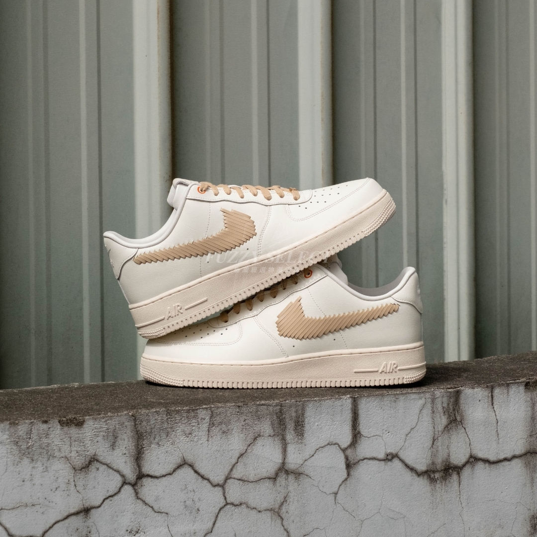 【逢甲 FUZZY】Nike Air Force 1 "Sail Linen" 亞麻 編織 IR7011-121