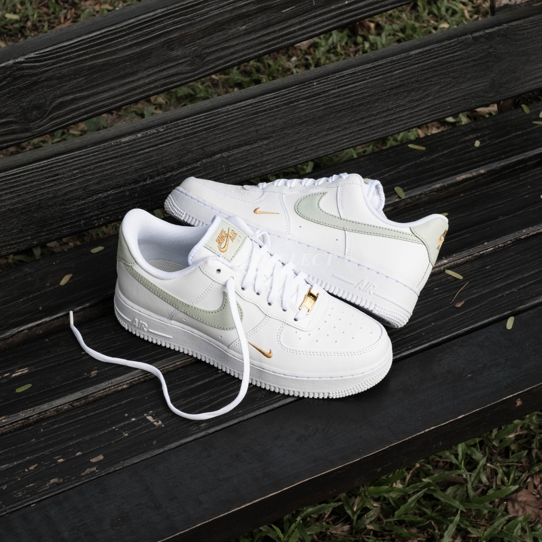 【逢甲 FUZZY】W Nike Air Force 1 "Grey Green" 抹茶綠 小金勾 CZ0270-106