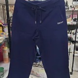 [S] DKNY PEACOAT METALLIC BUBBLE LOGO CROPPED HIGH-RISE PANTS, DP6P3876-PCT (SD2070)