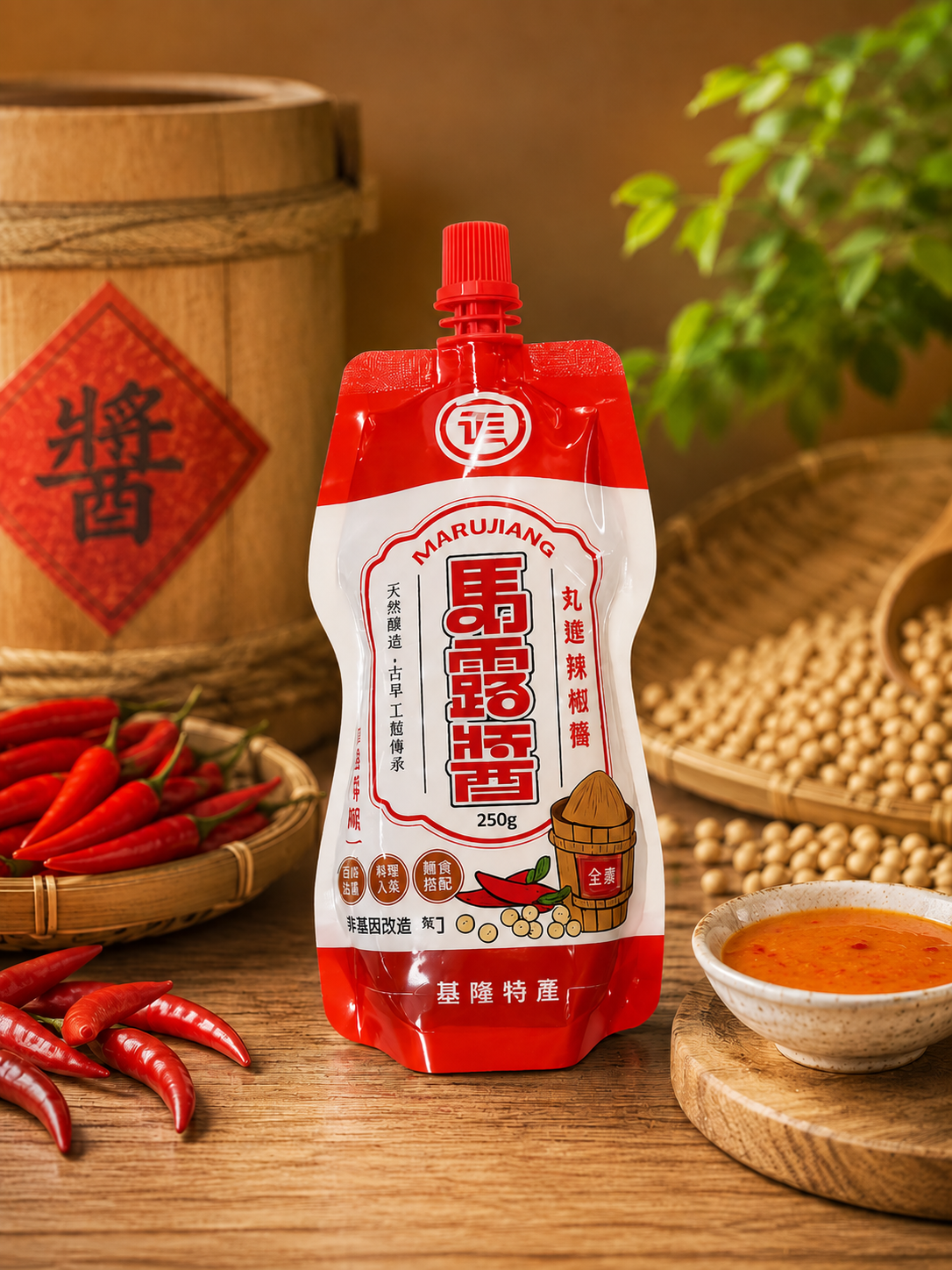丸進辣椒醬擠壓瓶