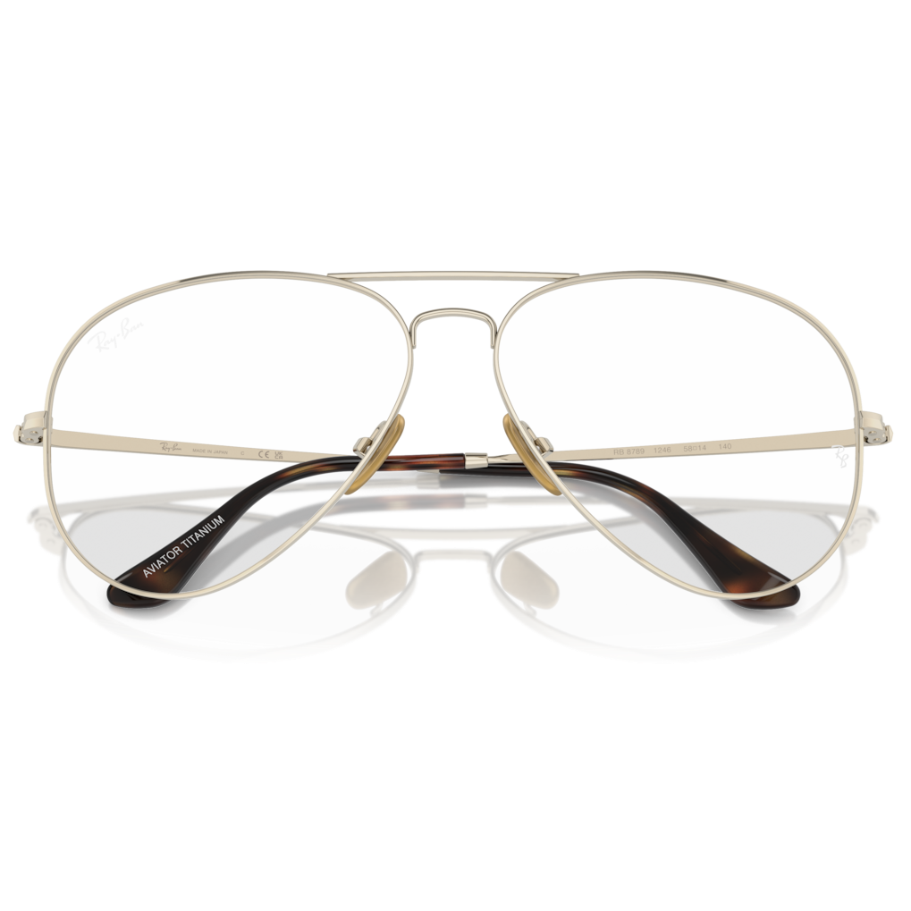 【RayBan】RB8789 1246-58mm 雙槓飛官框光學眼鏡♥ #日本製純鈦系列