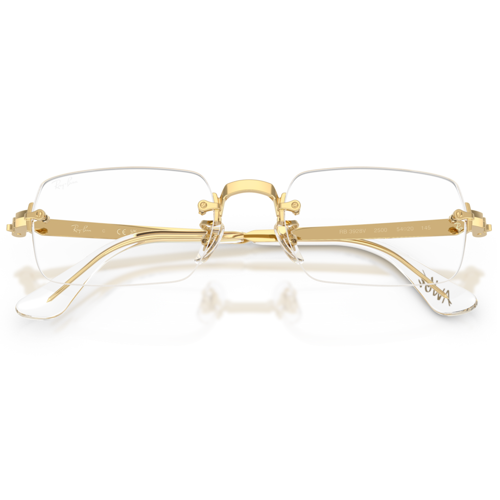 【RayBan】RB3928V 2500-54mm 無框光學眼鏡(金色)