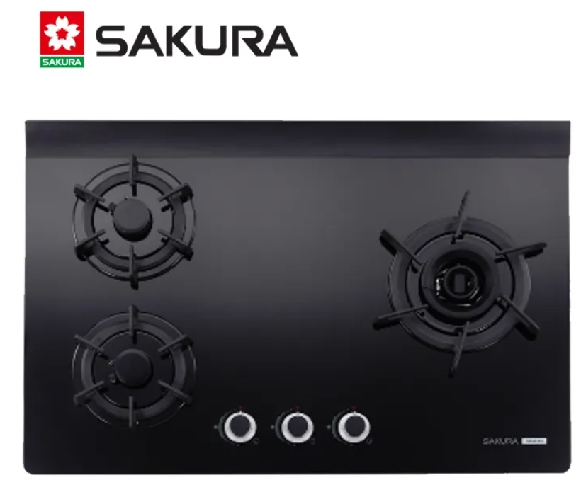 【最後一台出清】SAKURA 櫻花 三口雙炫火玻璃檯面式瓦斯爐 G2932AG