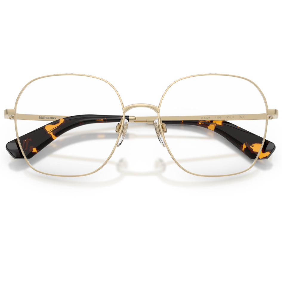 【BURBERRY】BE1399 1109-55mm 光學眼鏡(淺金色)
